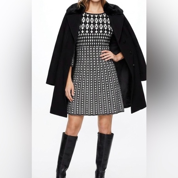 NY Collection Dresses & Skirts - DRESS NY Collection Black and White Long Sleeve